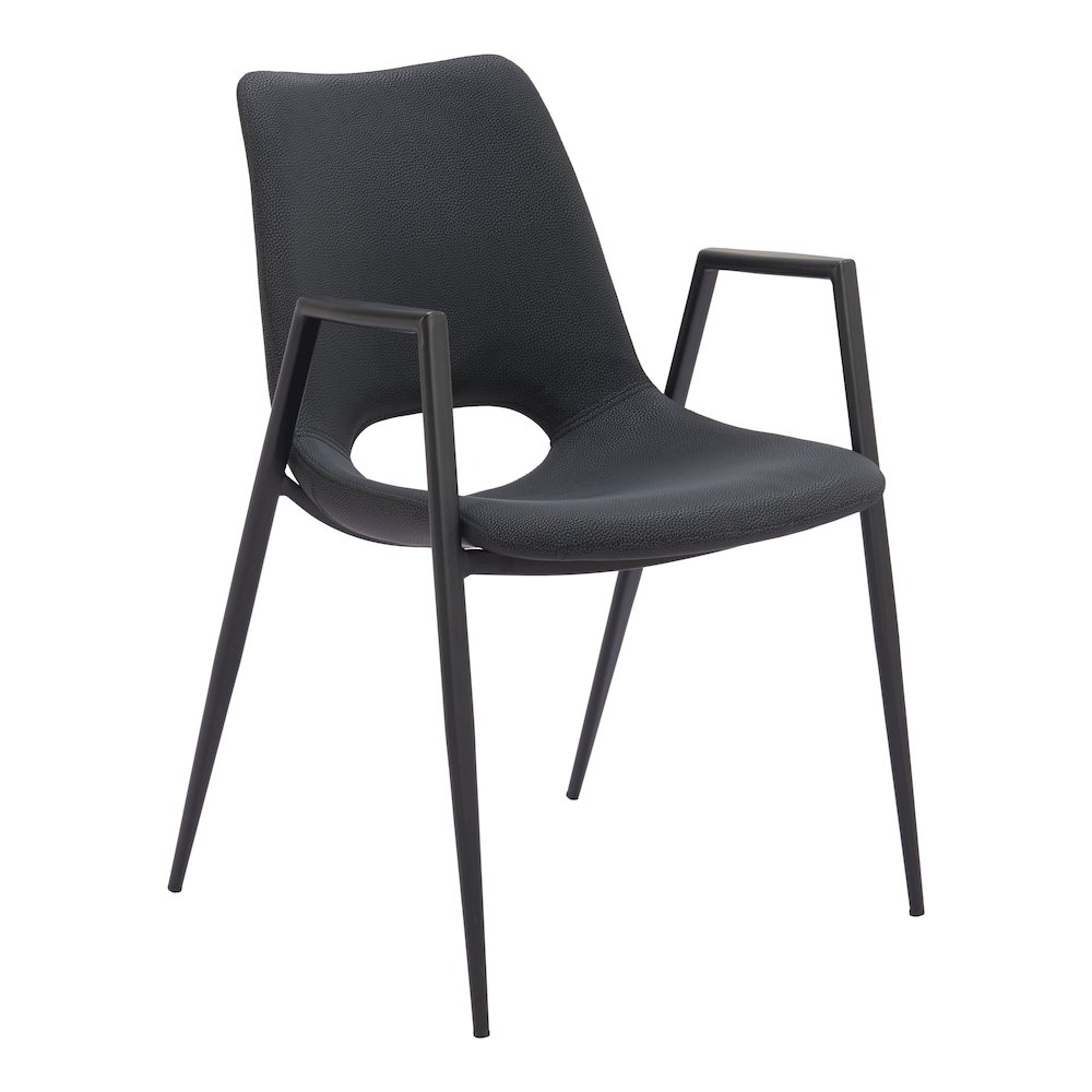 Desi Dining Chair (Set of 2) Black. Picture 1