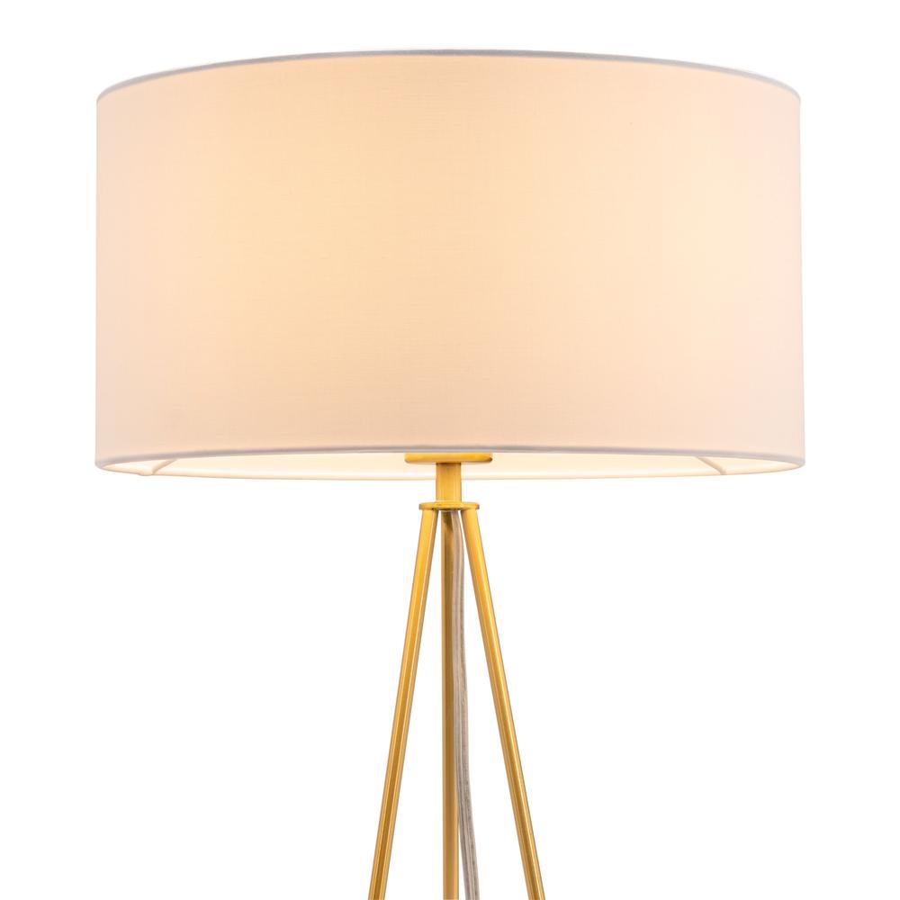 Sascha Table Lamp White & Brass. Picture 5
