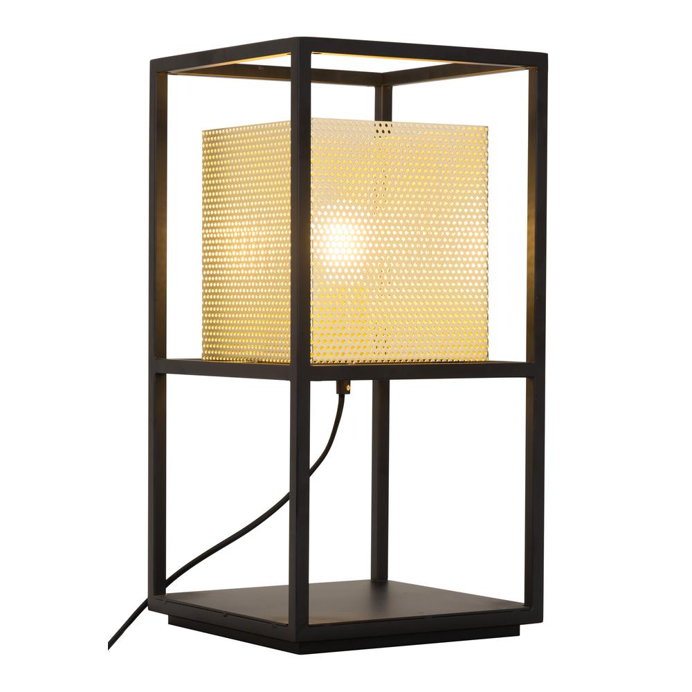 Yves Table Lamp Gold & Black. Picture 1