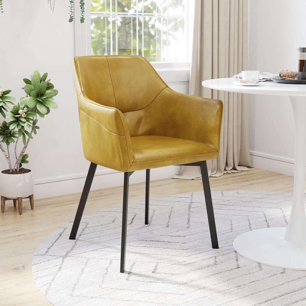 Loiret Dining Chair (Set of 2) Yellow. Picture 7
