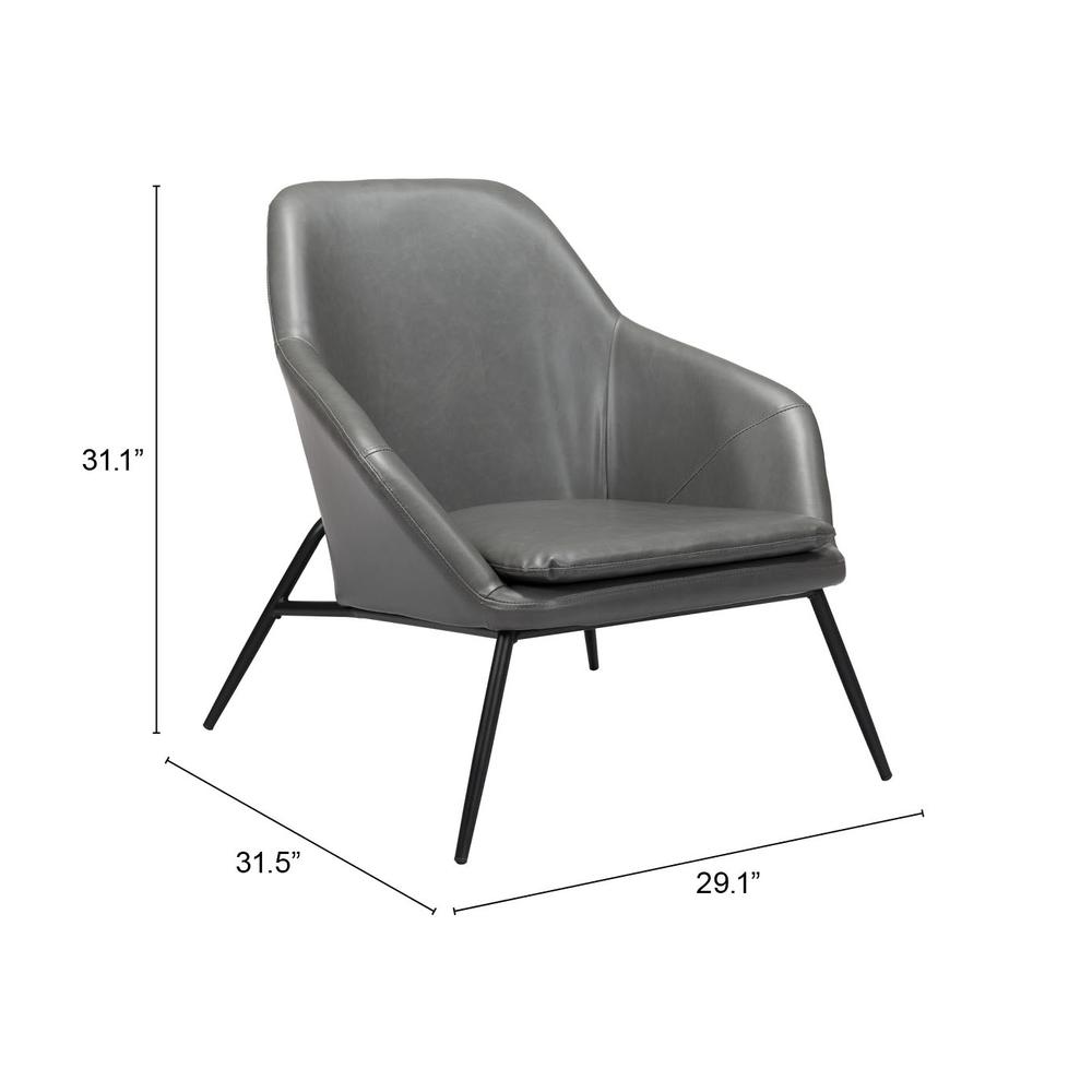 Gray Comfort Accent Chair, Belen Kox. Picture 6