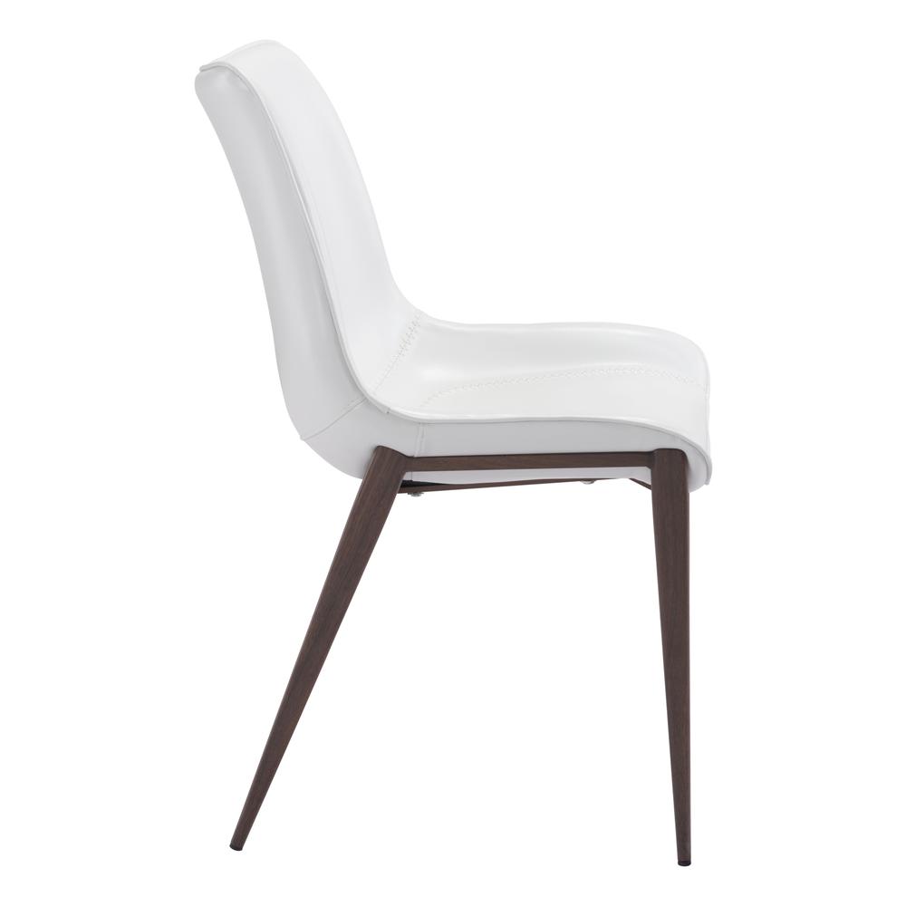 Magnus Dining Chair (Set of 2) White & Walnut. Picture 3