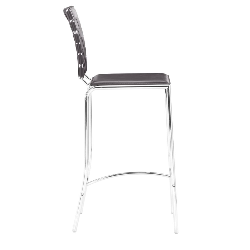 Criss Cross Counter Chair (Set of 2) Espresso. Picture 3