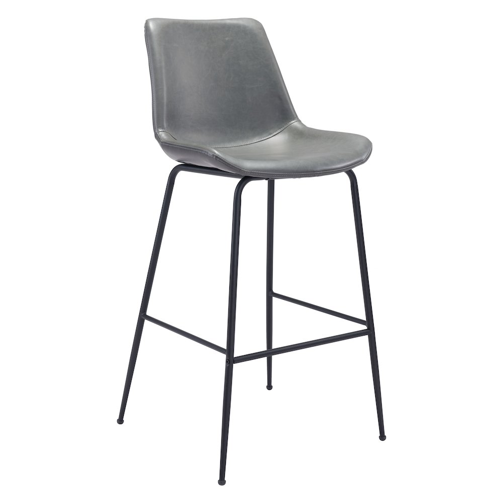 Byron Barstool Gray. Picture 1
