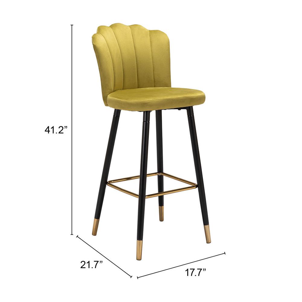 Zinclair Bar Chair Yellow. Picture 6