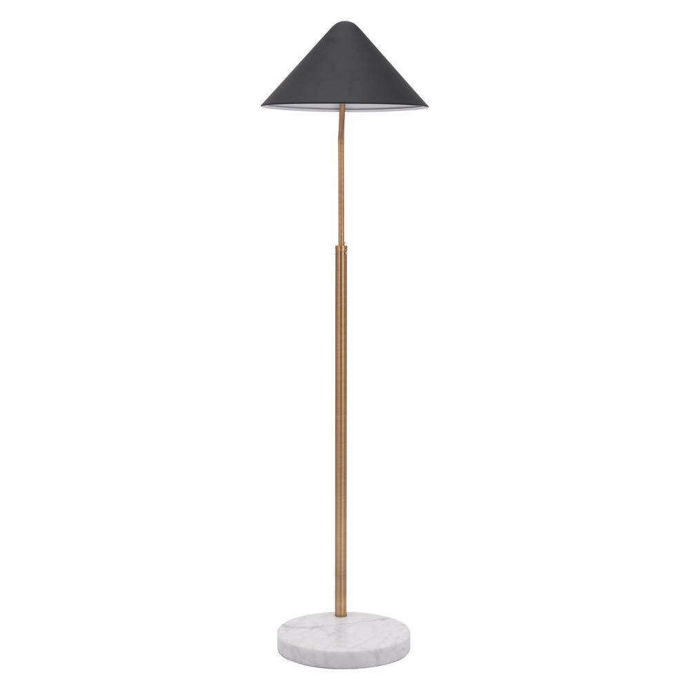 Pike Floor Lamp Black & White. Picture 4