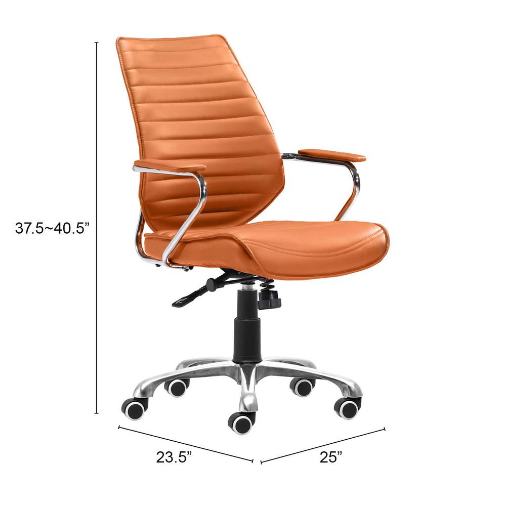 Enterprise Low Back Office Chair Orange. Picture 6