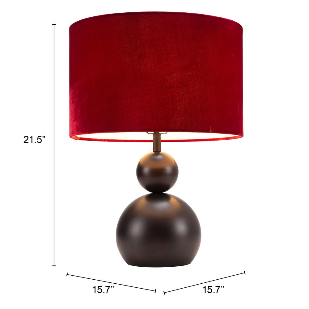 Shobu Table Lamp Red. Picture 2