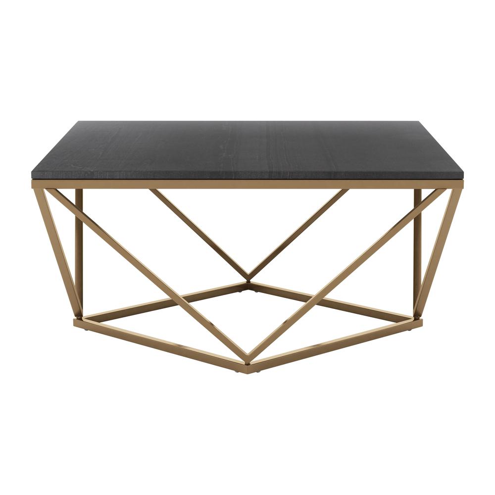 Verona Coffee Table Black & Gold. Picture 2