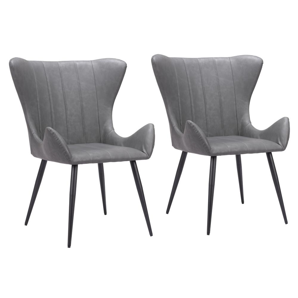 Alejandro Dining Chair (Set of 2) Vintage Gray. Picture 1