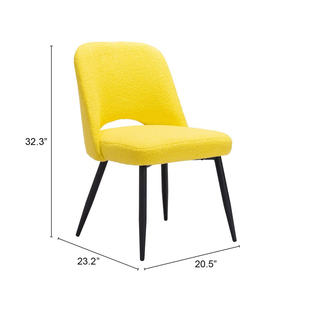 Sunny Yellow Teddy Dining Chair, Belen Kox. Picture 7