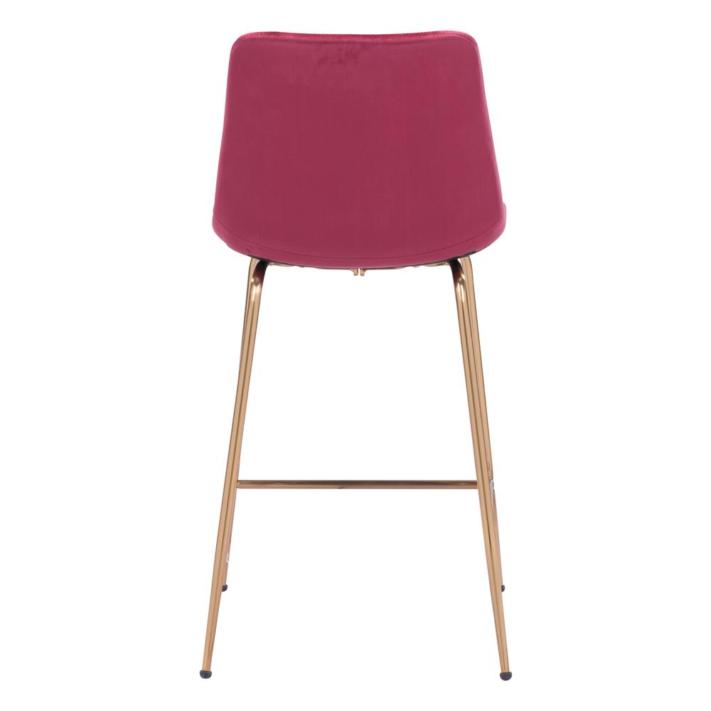 Tony Counter Stool Red & Gold. Picture 4