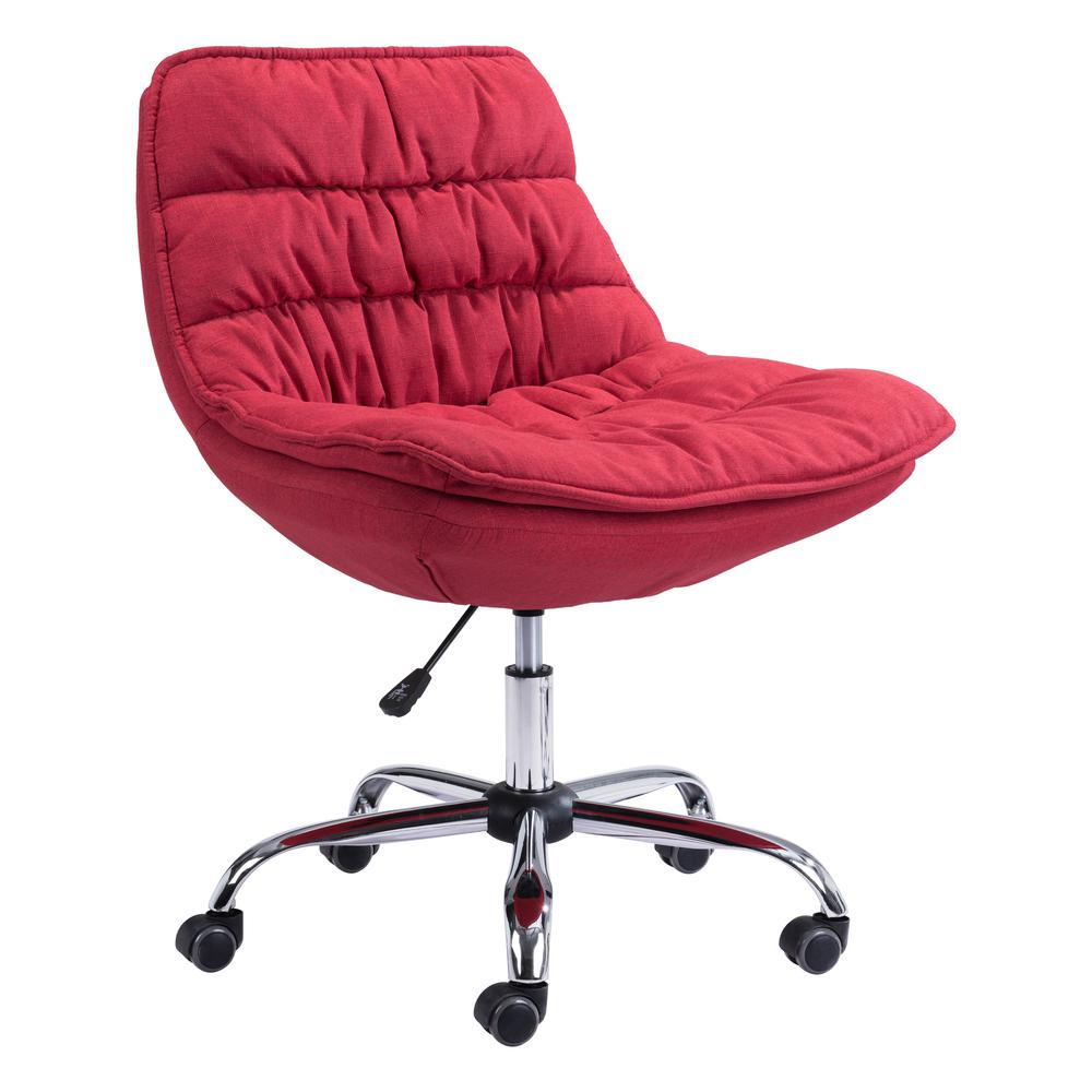 Down Low Office Chair Red. Picture 1