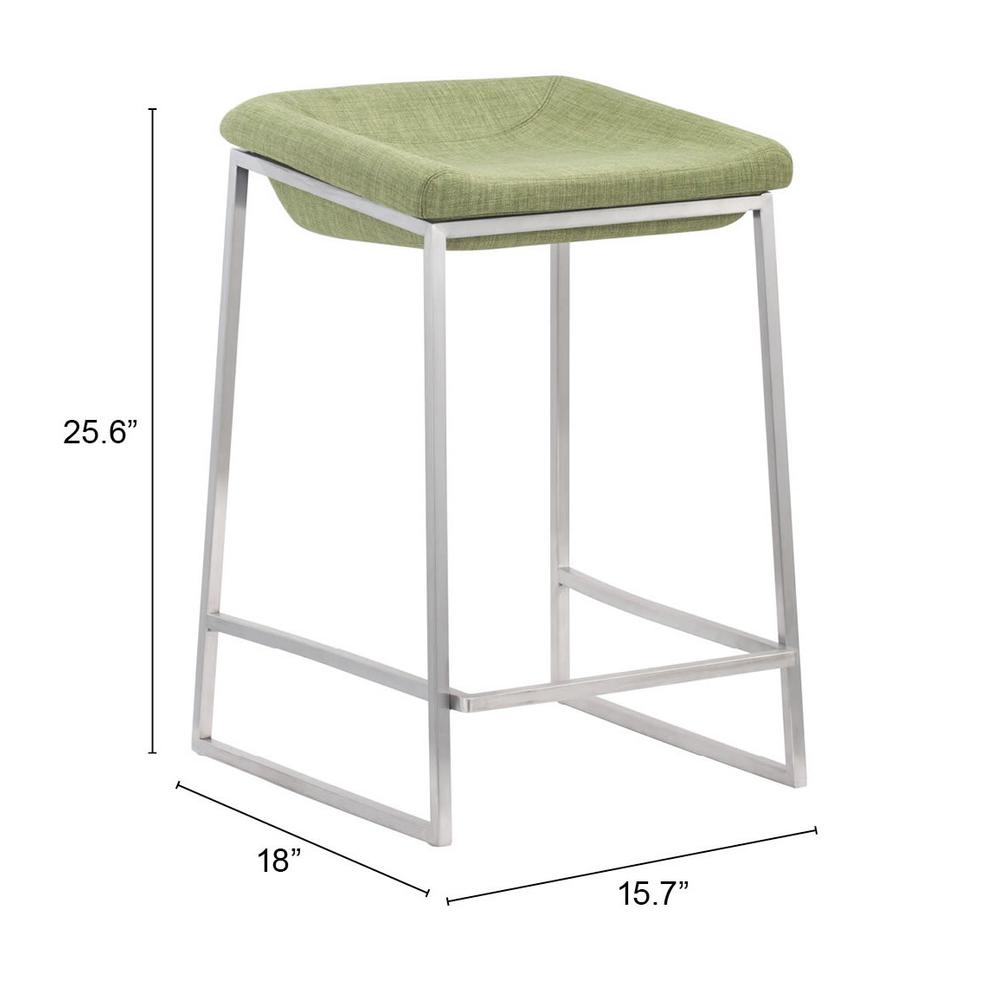 Lids Counter Stool (Set of 2) Green. Picture 8