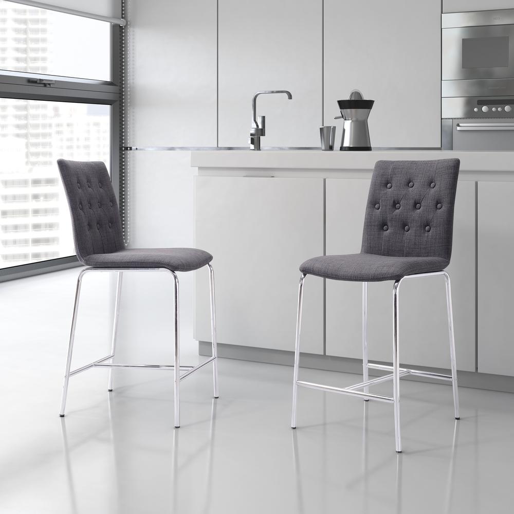 Uppsala Counter Stool (Set of 2) Graphite. Picture 7