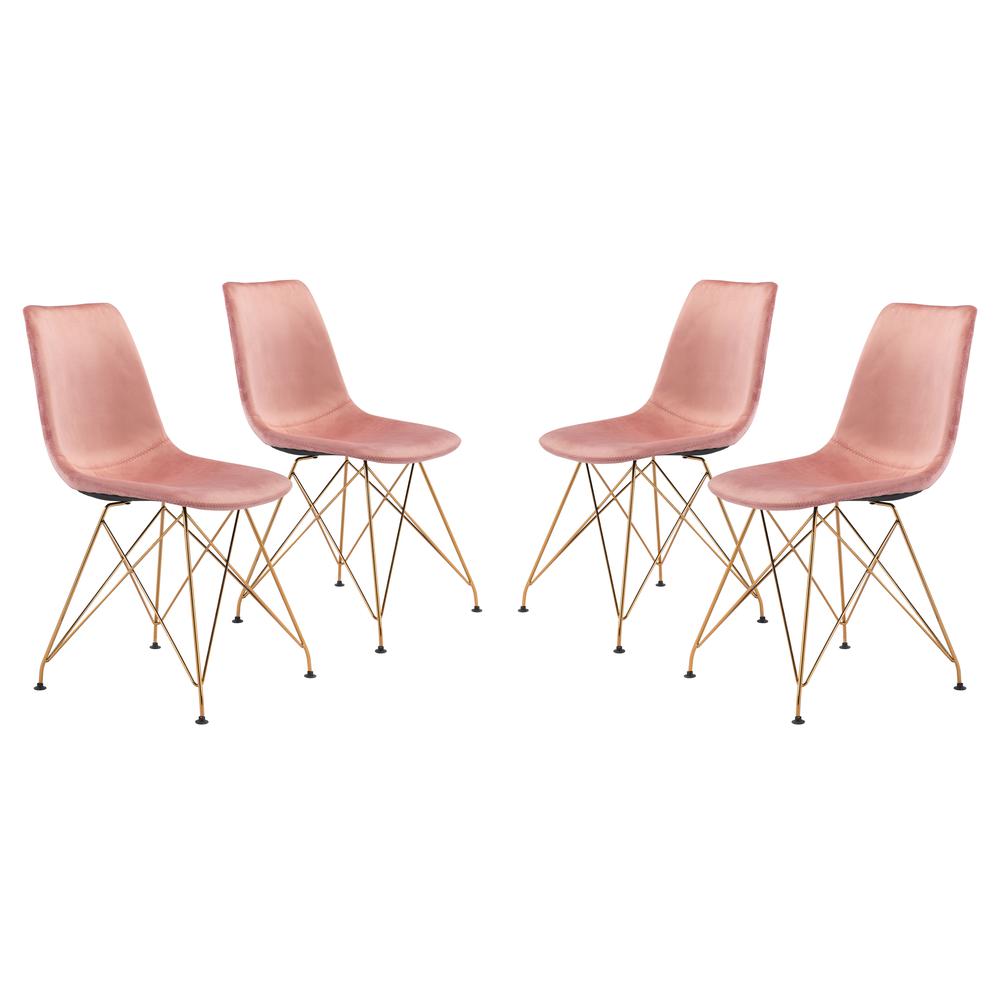 Parker Dining Chair (Set of 4) Pink. Picture 1