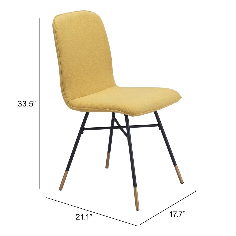 Var Dining Chair (Set of 2) Yellow. Picture 9
