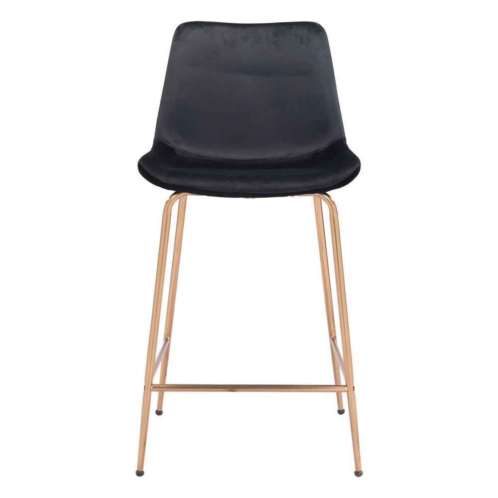 Tony Counter Stool Black & Gold. Picture 3