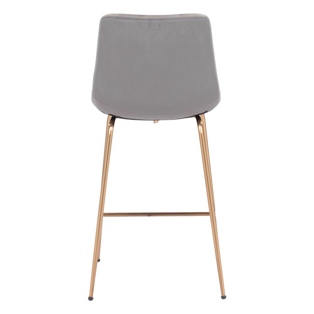 Tony Counter Stool Gray & Gold. Picture 4