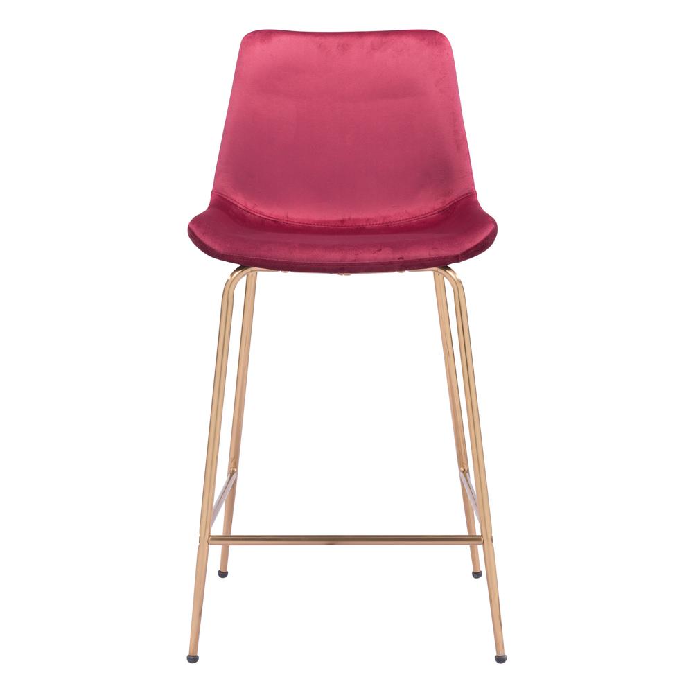 Tony Counter Stool Red & Gold. Picture 3