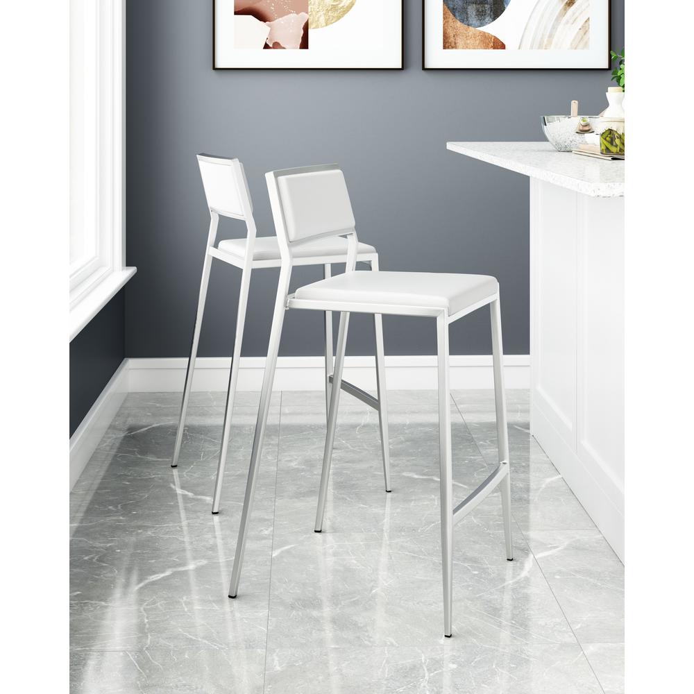 Dolemite Counter Stool (Set of 2) White. Picture 7