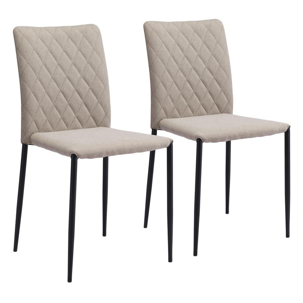 Harve Dining Chair (Set of 2) Beige. Picture 1