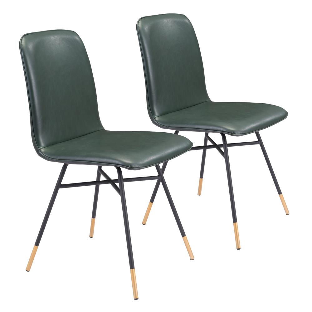 Var Dining Chair (Set of 2) Green. Picture 1