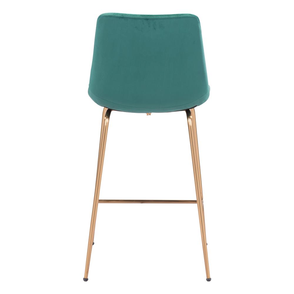 Tony Counter Stool Green & Gold. Picture 4
