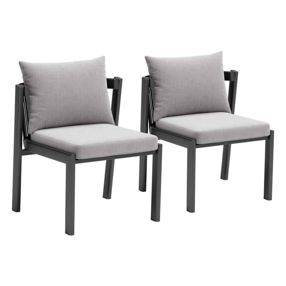 Horizon Dining Chair (Set of 2) Gray. Picture 7
