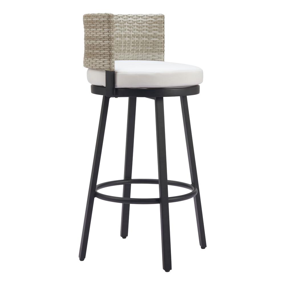 Midnight Wave Barstool White. Picture 4