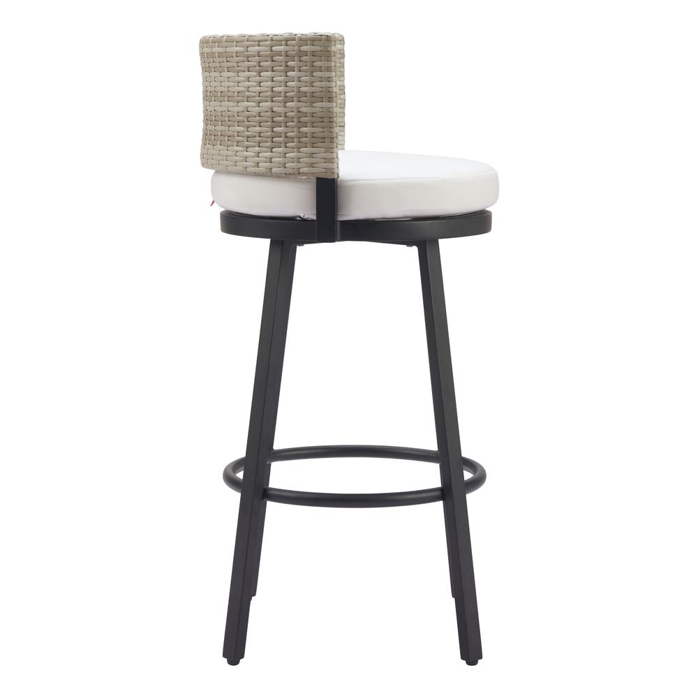 Midnight Wave Barstool White. Picture 2
