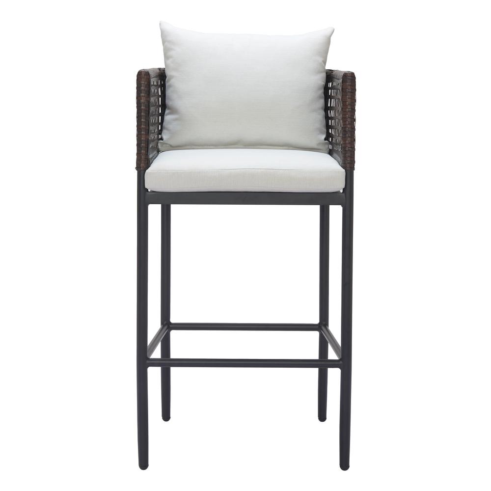 Palm Paradise Barstool Gray. Picture 1