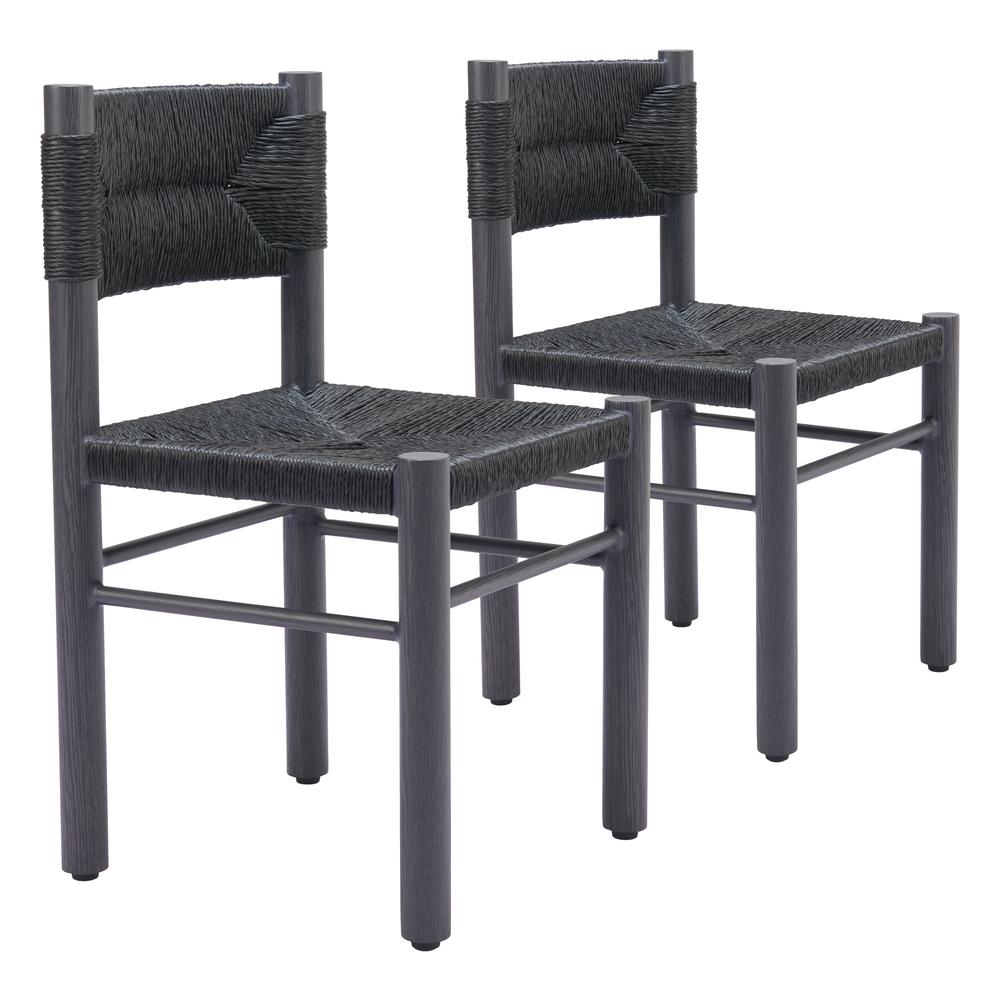 Iska Dining Chair (Set of 2) Black. Picture 4