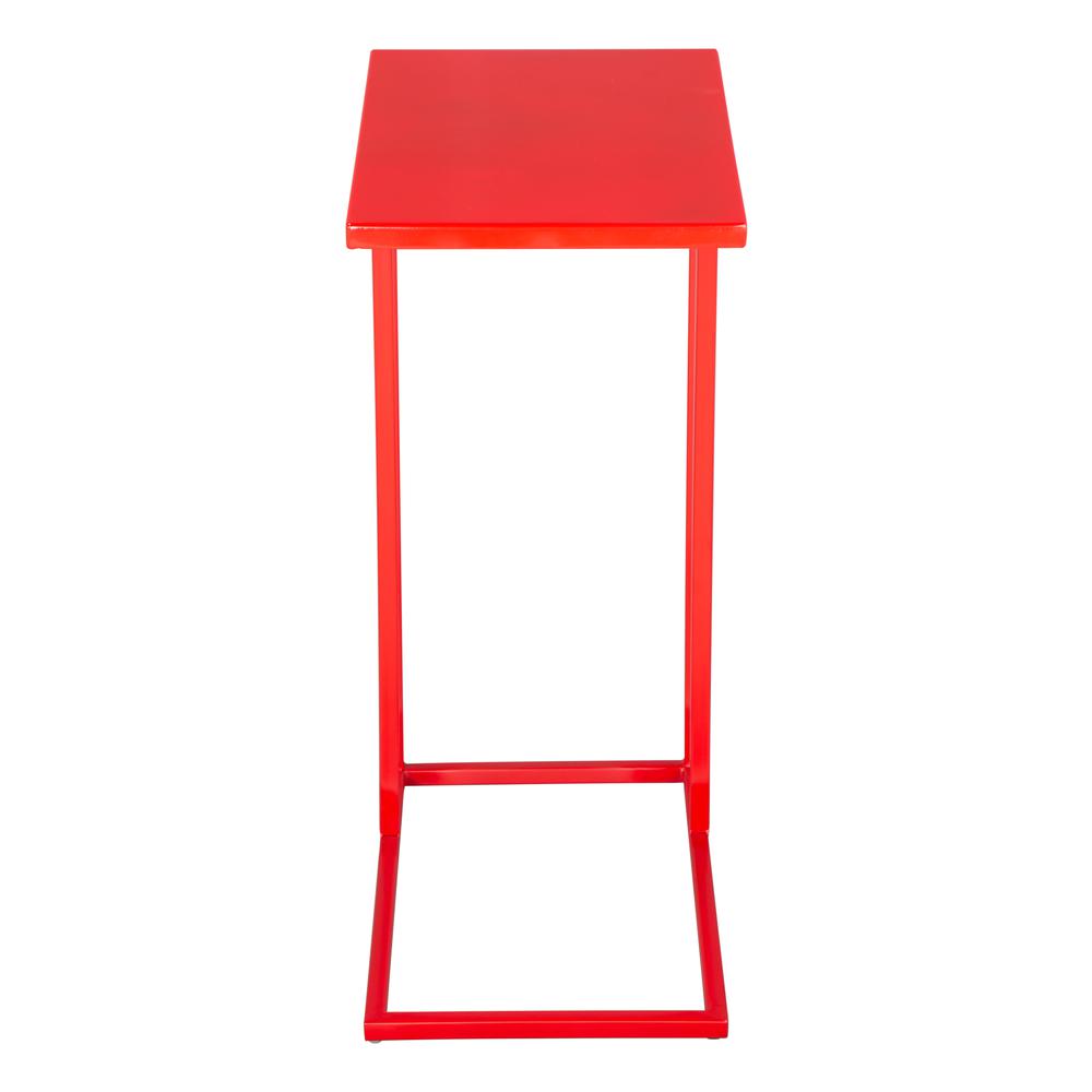 Atom Side Table Red. Picture 3