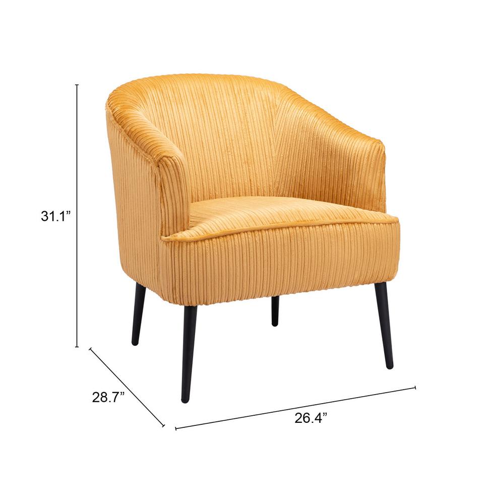 Ranier Accent Chair Yellow. Picture 6