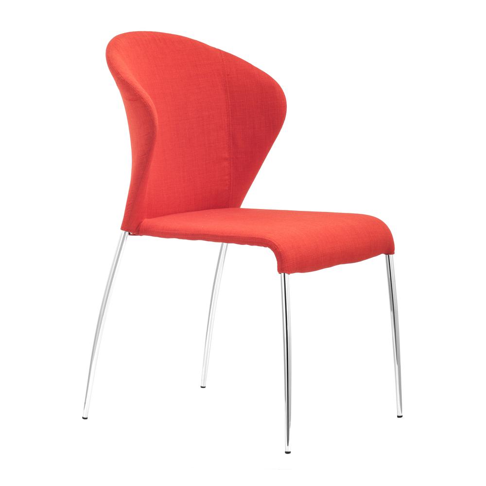 Oulu Dining Chair (Set of 4) Tangerine. Picture 2