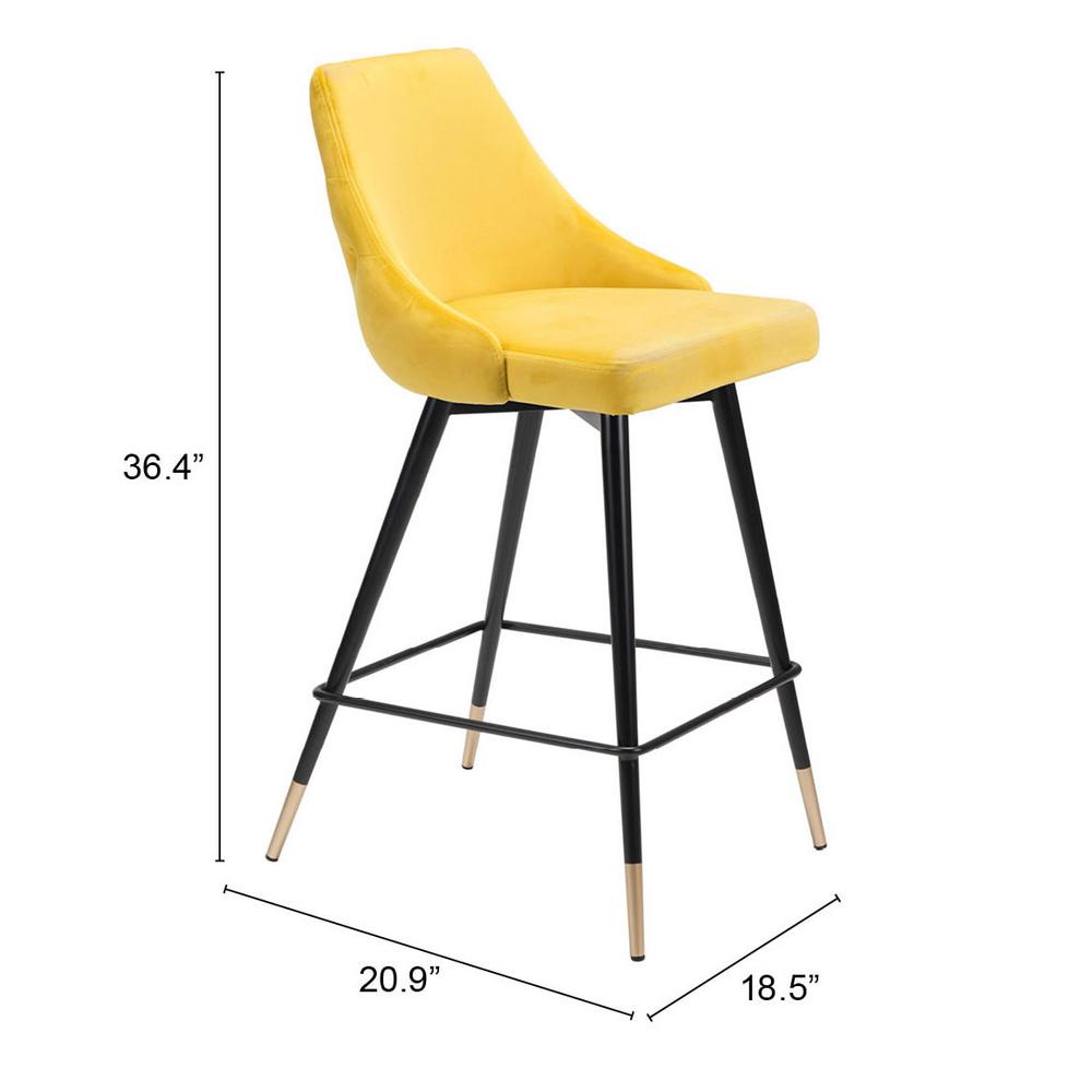 Piccolo Counter Stool Yellow. Picture 7