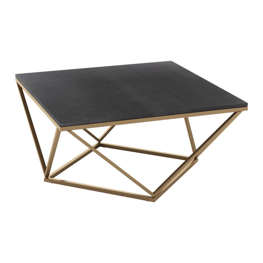 Verona Coffee Table Black & Gold. Picture 3
