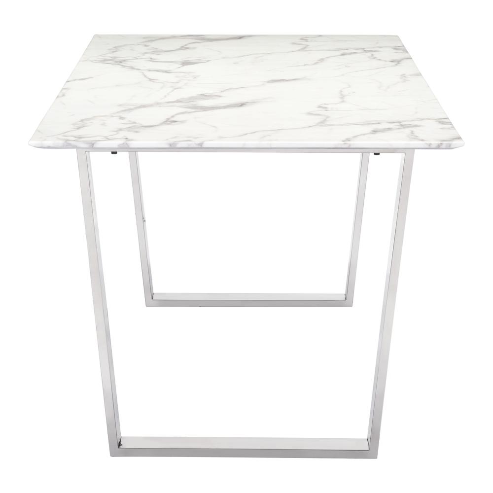 Atlas Dining Table White & Silver. Picture 2