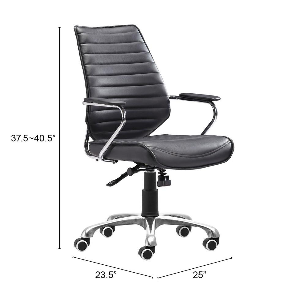 Enterprise Low Back Office Chair Black. Picture 6