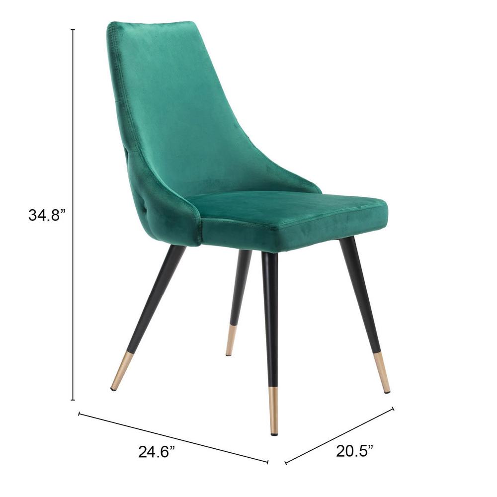 Piccolo Dining Chair (Set of 2) Green. Picture 8