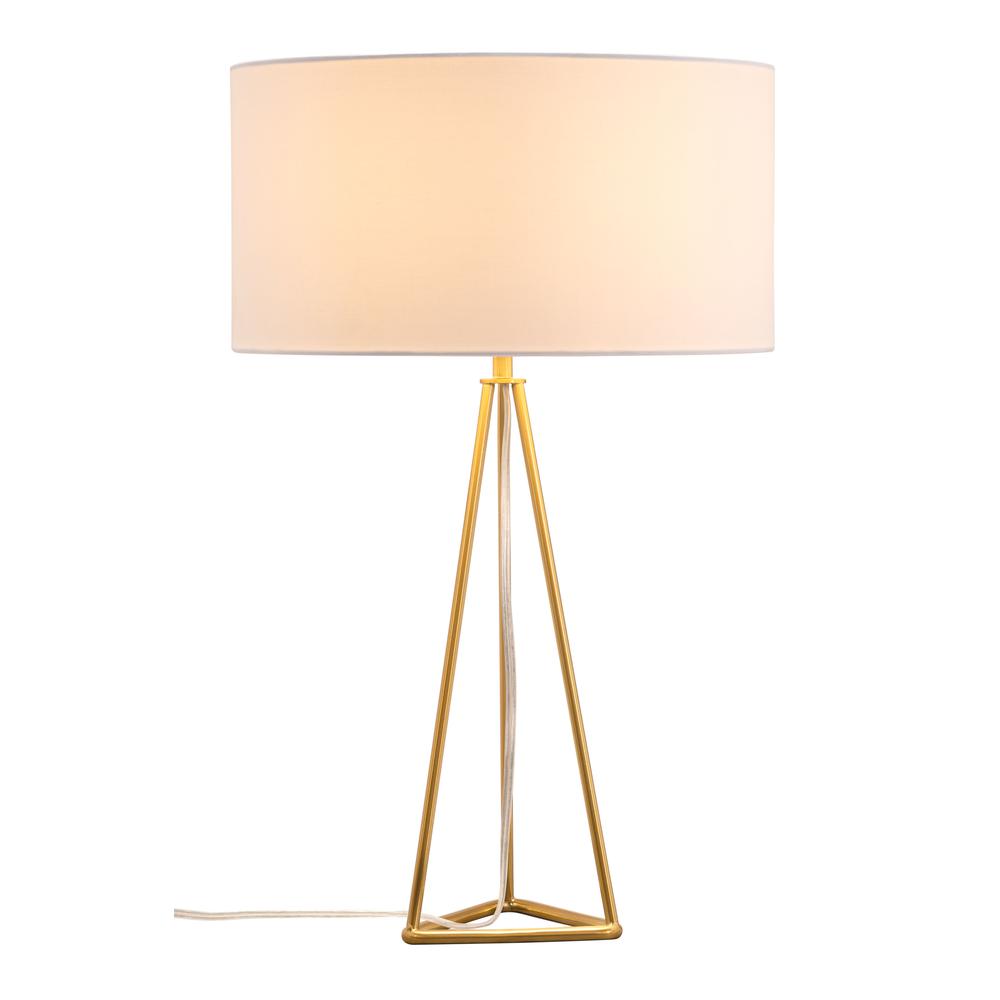 Sascha Table Lamp White & Brass. Picture 2