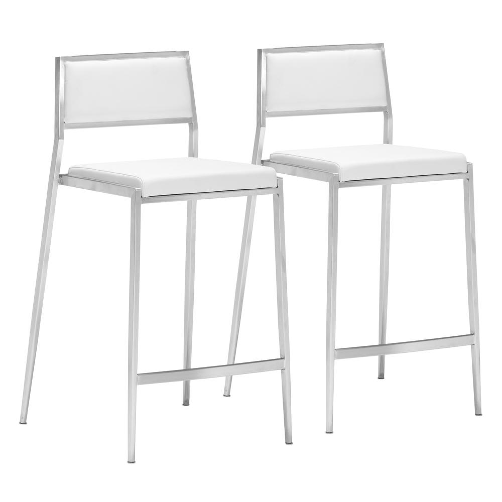 Dolemite Counter Stool (Set of 2) White. Picture 1