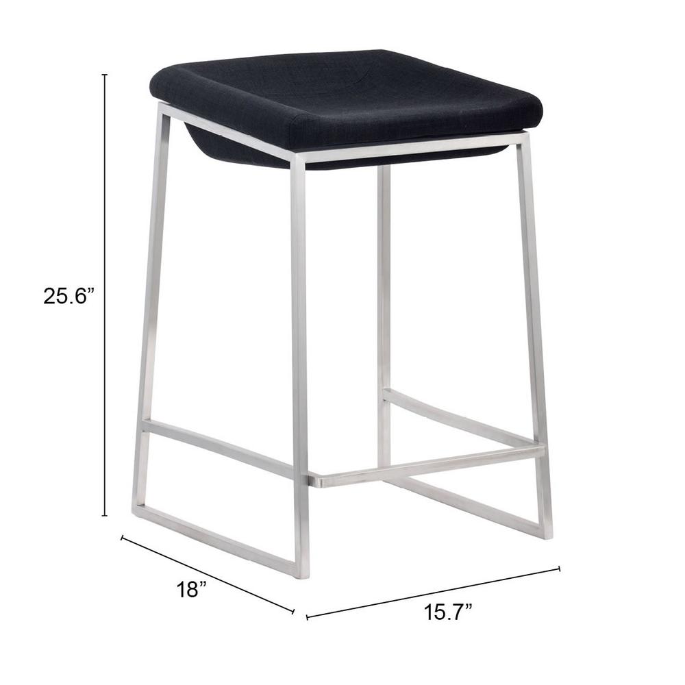 Lids Counter Stool (Set of 2) Dark Gray. Picture 8