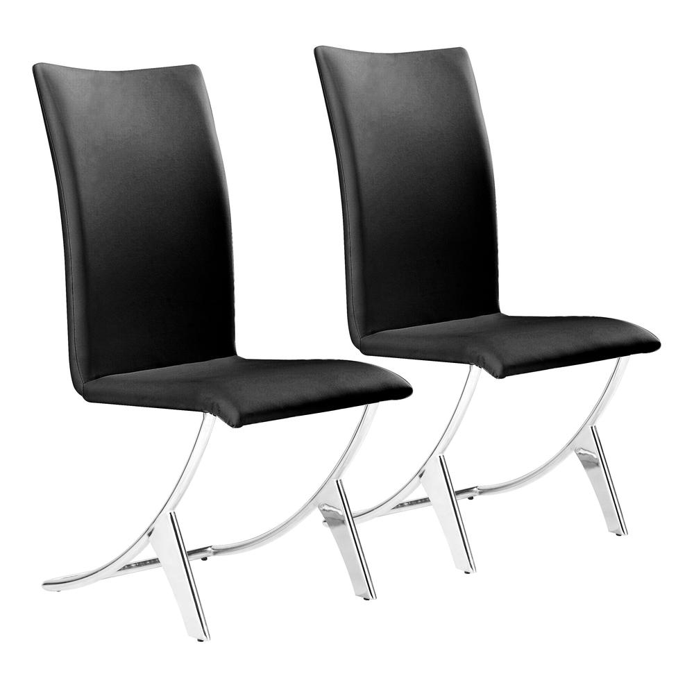 Delfin Dining Chair (Set of 2) Black. Picture 1