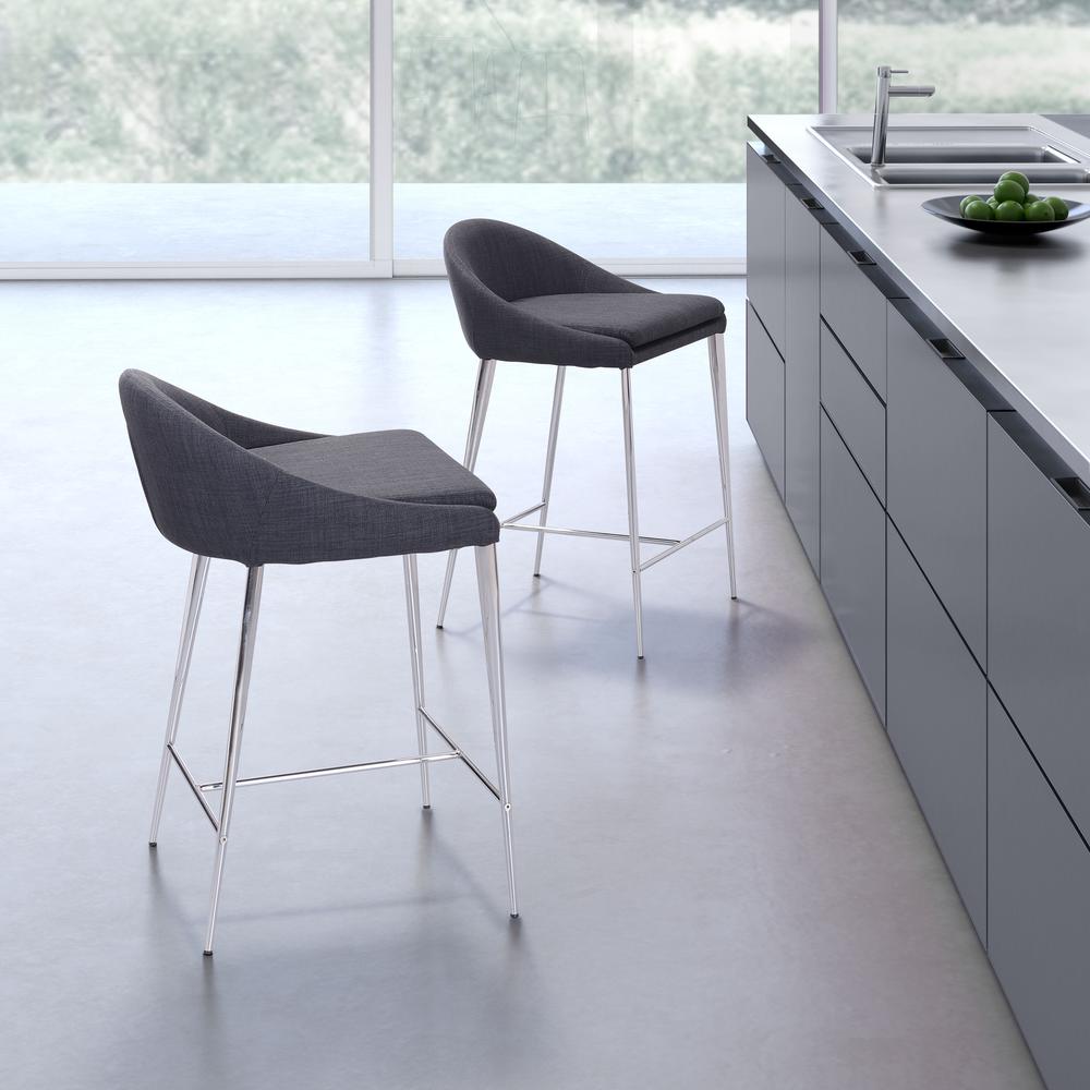 Reykjavik Counter Stool (Set of 2) Graphite. Picture 7