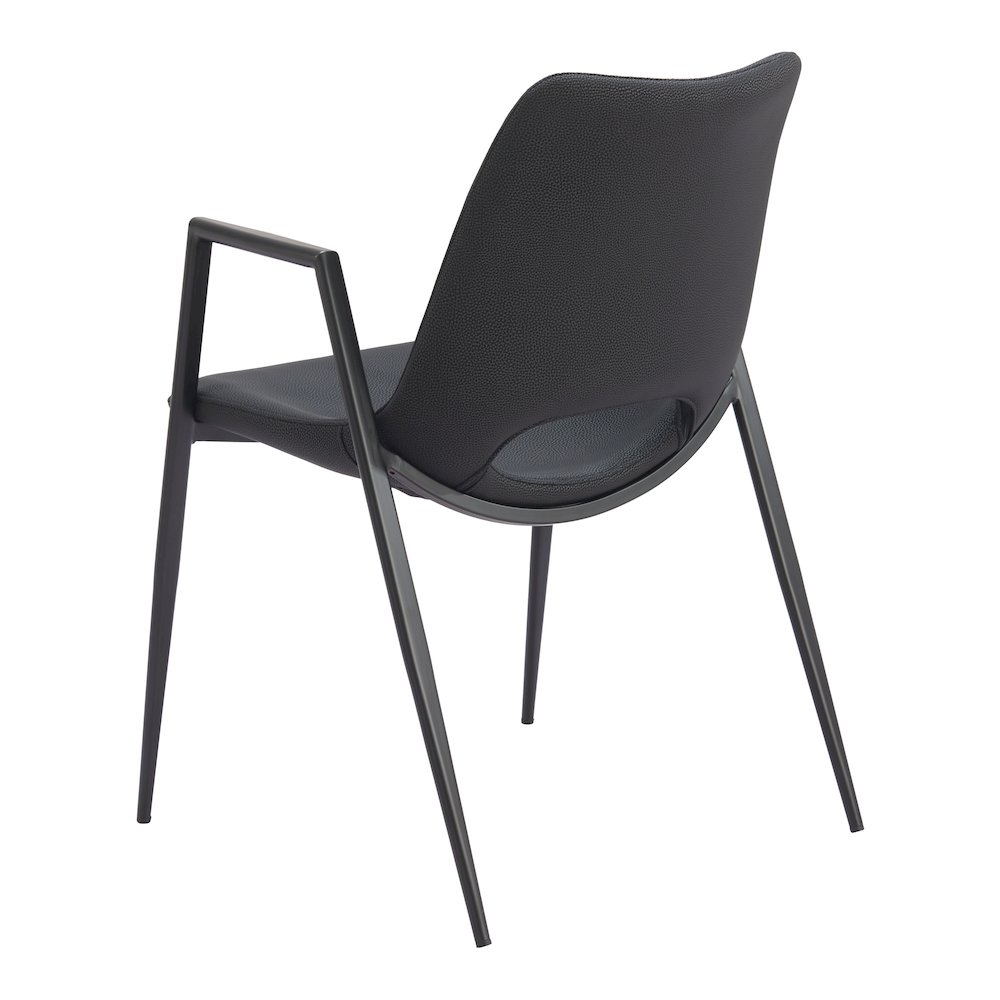 Desi Dining Chair (Set of 2) Black. Picture 5