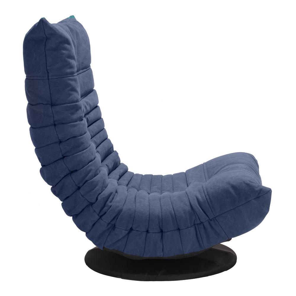 Down Low Swivel Chair Blue. Picture 5