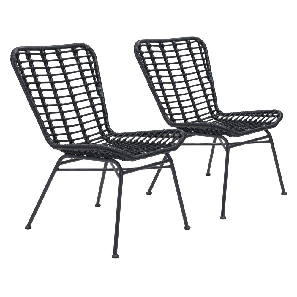 Lorena Dining Chair (Set of 2) Black. Picture 1