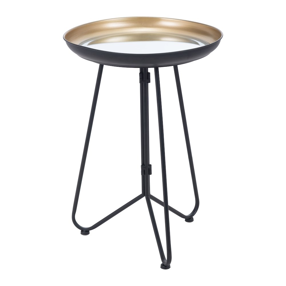 Foley Accent Table Gold & Black. Picture 1